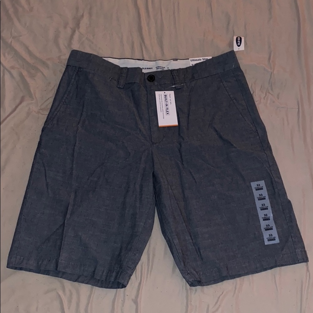 Blue cotton shorts
